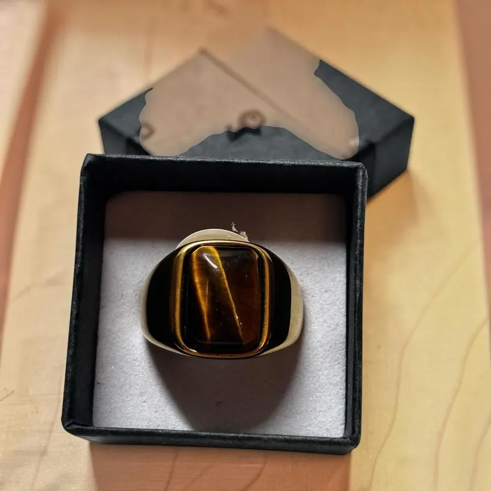 Unbranded Men's Gold and Black Jewellery